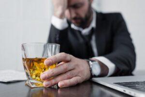 person needing addiction treatment alcohol addiction