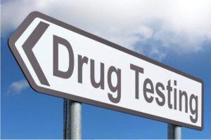 drug testing sign
