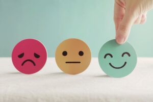 mental health color emoji faces