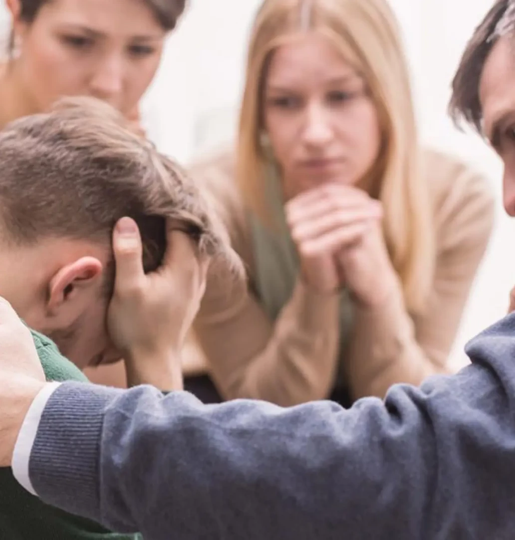 intervention session with family