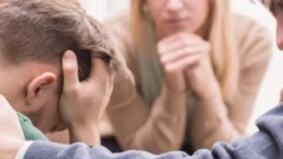 intervention session with family