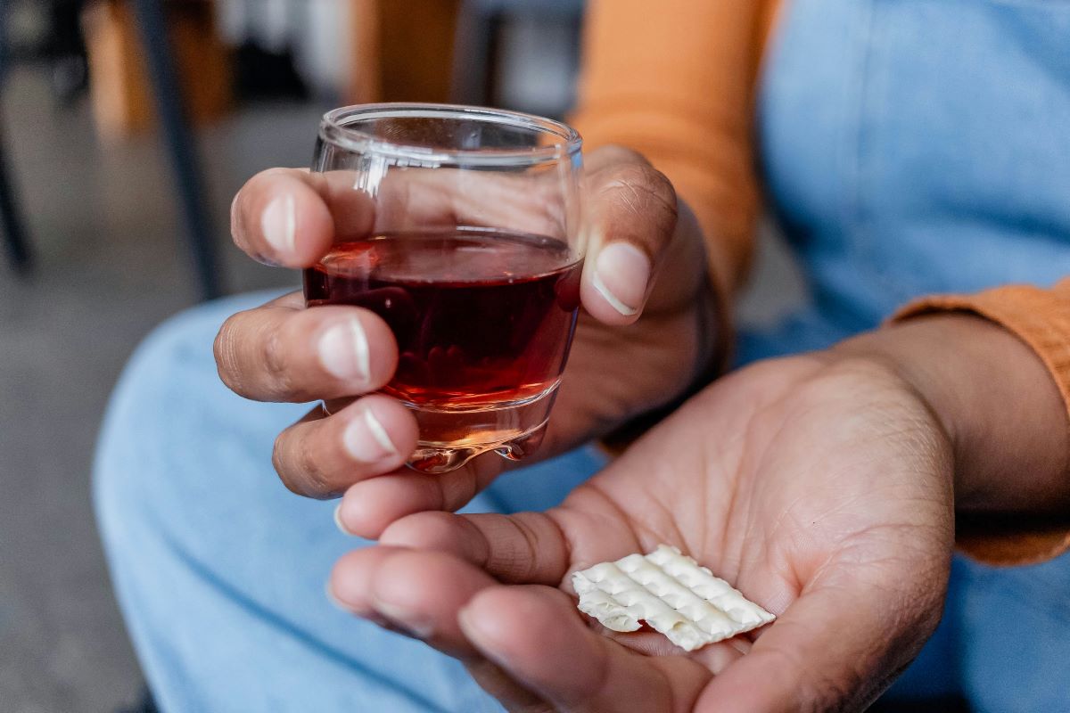 alcohol and pills