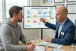 12 core functions of addiction counselling, addiction specialist meeting with client