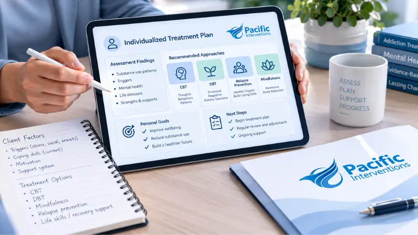 Options to consider when choosing the right addiction treatment approach at Pacific Interventions outpatient alcohol and drug addiction rehab center.